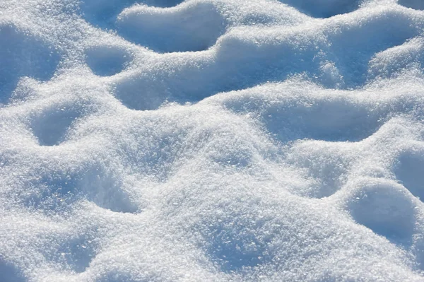 Sfondo Calpestato Sotto Neve Piede Ombre Esso — Foto Stock