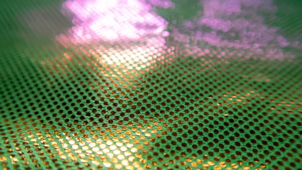 Sıradışı bir yapısı olan parlak soyut bir arkaplan. Gelecekteki ruh hali ve materyal. gökkuşağı rengi 