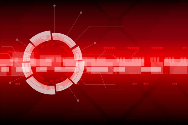 Abstrakt Circle Technology Bakgrund Vektor Illustration Lämplig För Teknisk Bakgrund — Stock vektor