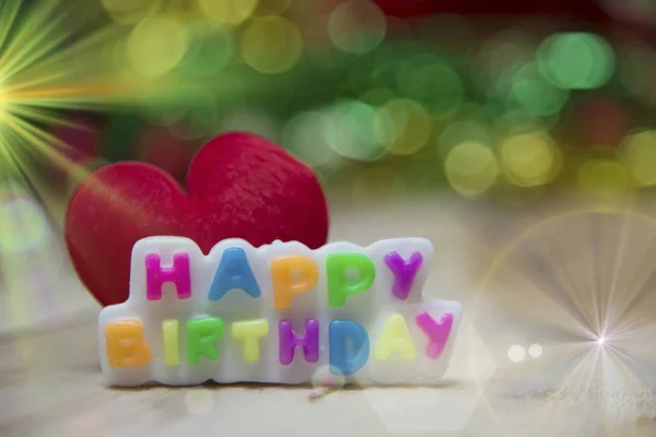 Text Happy Birthday View Beautiful — Fotografie, imagine de stoc