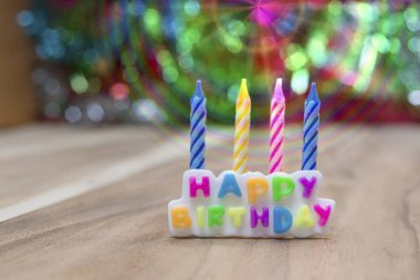 Görüntü toplama mutlu doğum günü mumları.