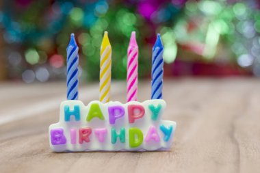 Görüntü toplama mutlu doğum günü mumları.