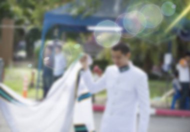 Arka plan bulanık mezunları dokular