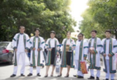 Arka plan bulanık mezunları dokular