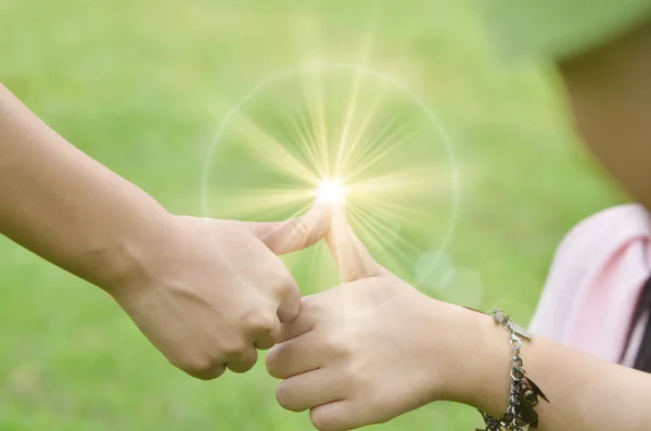 Een prachtig uitzicht op de relatie en het begrip — Stockfoto