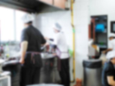 Asya Bleu şefler mutfakta yemek 