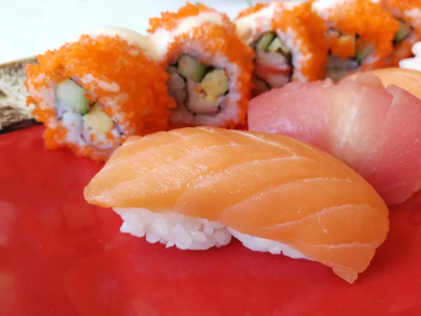 Set de Sushi, Textura de fondo — Foto de Stock