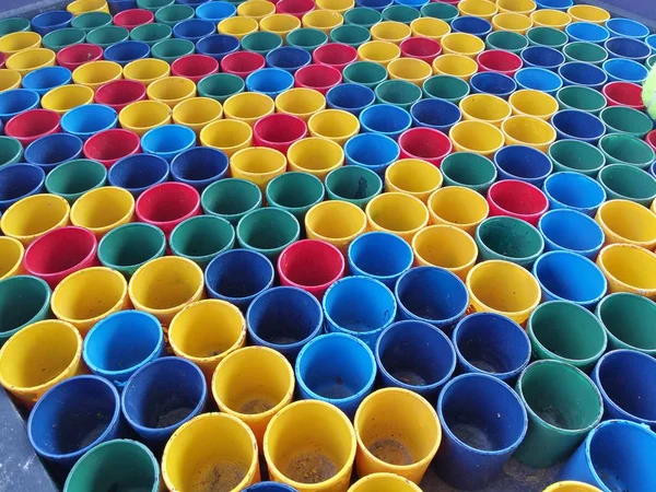 Renkli Pvc plastik boru kesme 