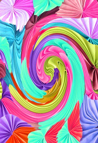 Arka plan renkli kağıt fanlar