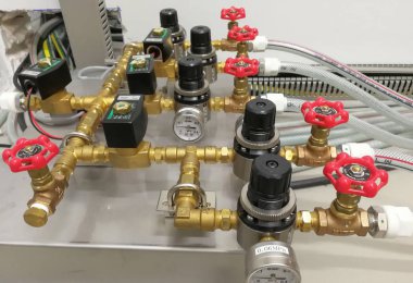 Arka plan olarak endüstriyel tesis el Vana