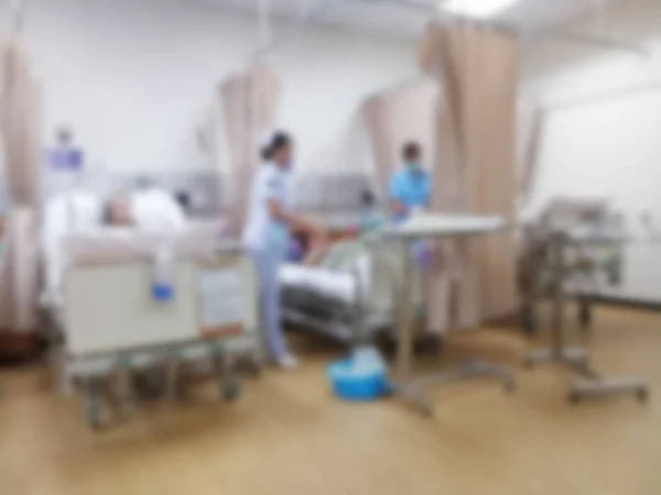 Verschwommene Krankenschwester und Patientin — Stockfoto