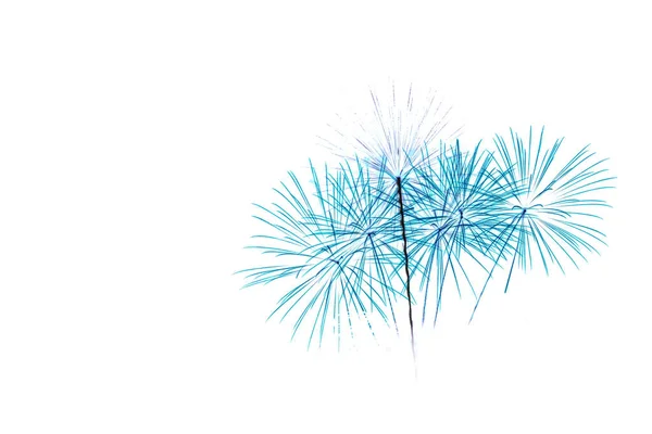 beyaz zemin üzerinde izole fireworks küme