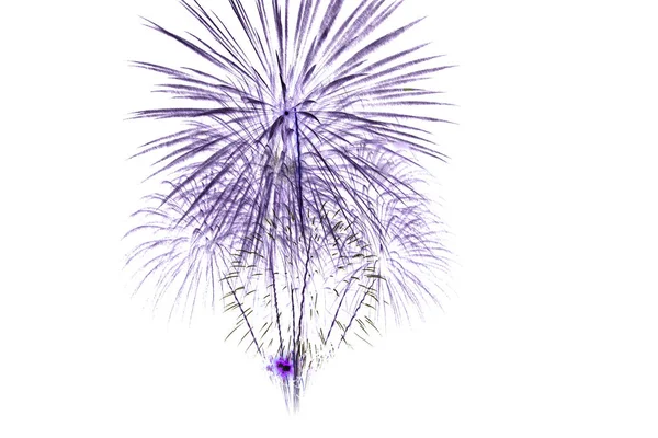 beyaz zemin üzerinde izole fireworks küme