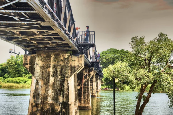 Híd a Kwai folyón, Thaiföld — Stock Fotó