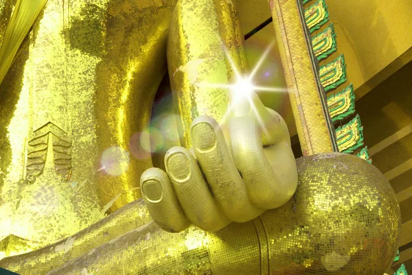 Hand of buddha concentration icon Stock Photo