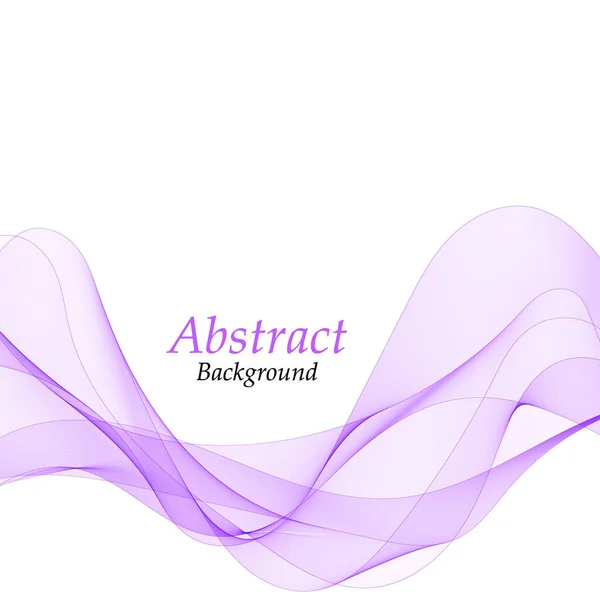 Abstract Vector Wave Purple Lines — Stock Vector