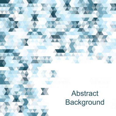 Mavi üçgen şekiller. Çokgen stili. geometrik resim