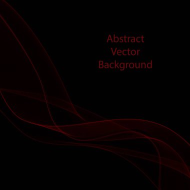 Kırmızı neon dalga. vektör soyut çizgileri. Reklam için şablon