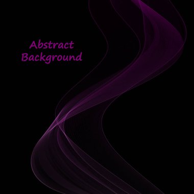 mor neon dalga. vektör soyut çizgileri. Reklam için şablon