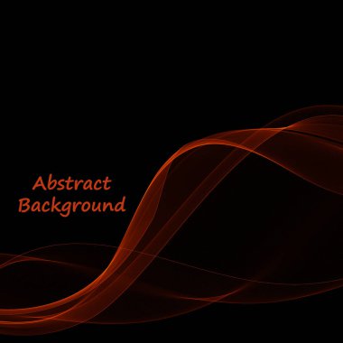 Kırmızı neon dalga. vektör soyut çizgileri. Reklam için şablon