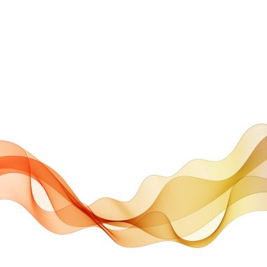 Parlak kırmızı ve turuncu bir dalga. İş için tasarım