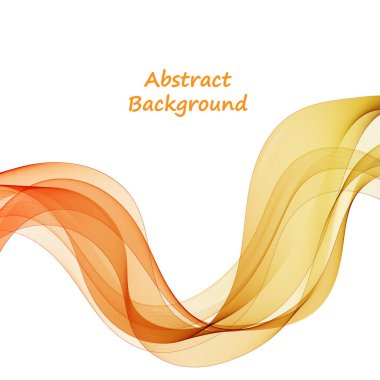 turuncu dalga. soyut vektör arkaplanı