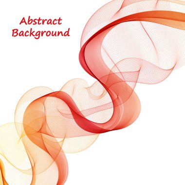 turuncu soyut dalga. Renkli bir geçmiş. eğri