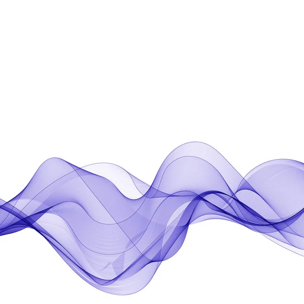 Kék Színű Hullám Árnyékkal Modern Vektor Illusztráció — Stock Vector