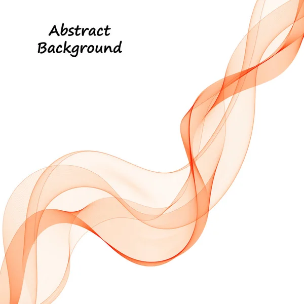 Onda Laranja Resumo Fundo Vetorial — Vetor de Stock
