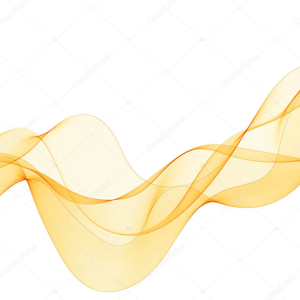 yellow curve lines. abstract vector wave