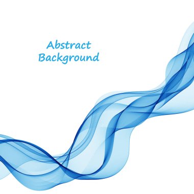 Mavi vektör dalgası. reklam şablonu