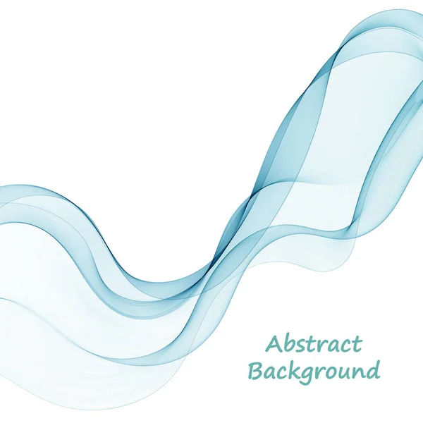 Havsblå Våg Abstrakt Vektorvåg — Stock vektor