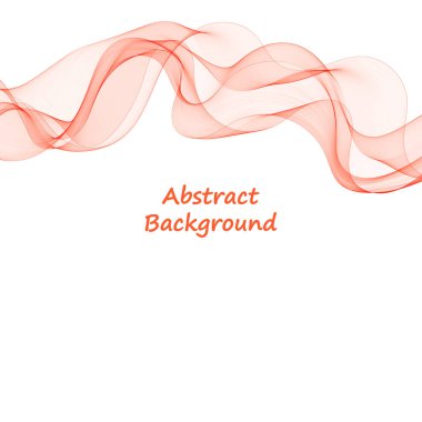 Kırmızı vektör dalgası. reklam şablonu