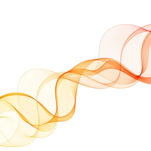 Abstrakte Vektorwelle Hintergrund Für Die Präsentation Werbebanner Orange Farbe — Stockvektor