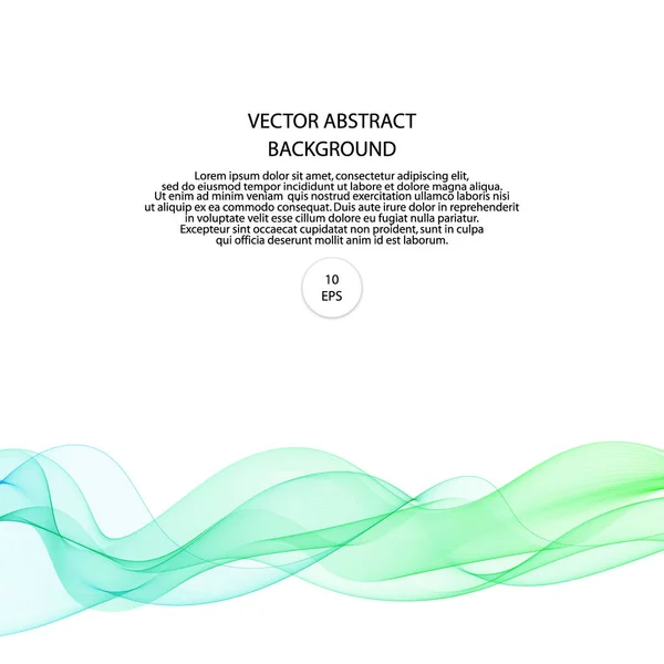 Couleur Fond Abstrait Onde Vectorielle — Image vectorielle