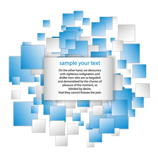 Presentazione Aziendale Modello Geometrico Blu Layout Della Tecnologia Digitale Concetto — Vettoriale Stock