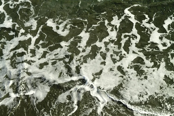 Superficie Agua Mar Con Formas Abstractas Una Espuma Blanca — Foto de Stock