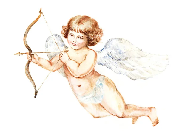 Anděl s křídly létání v nebi — Stock fotografie