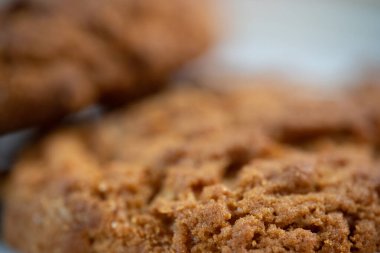 Yulaf ezmesi Kurabiyeleri Makro Fotoğrafçılık