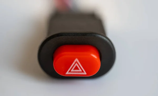 Botón de alarma sobre fondo blanco — Foto de Stock