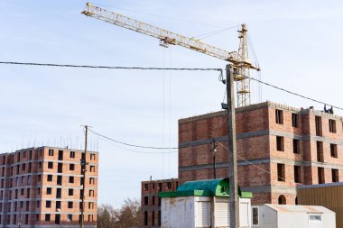 Çok katlı bir konut inşaatı