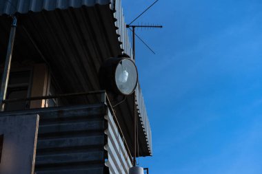 Spotlight mounted on the tower