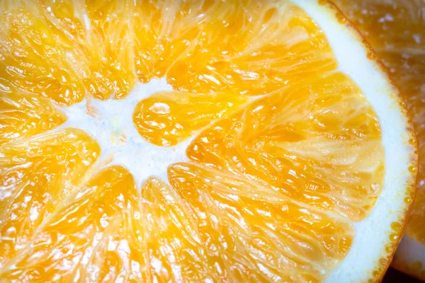 Macro photo of a juicy orange