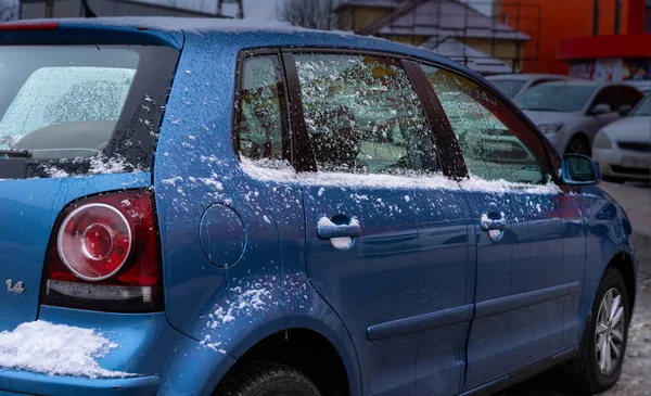 Neige Glace Voiture — Photo