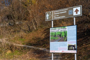 Park alanı kilometrelerce merdiven.