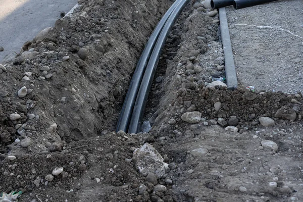 Pipe Laying Ground — Stock Photo, Image