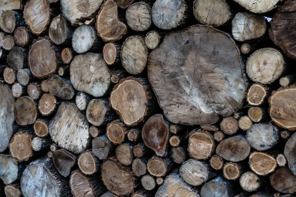 Logs Lie Top Each Other Large Numbers — Stock Photo, Image