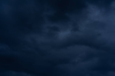 Gökyüzünü kaplayan bir sürü bulut