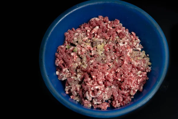Мясо Лежит Тарелках — стоковое фото