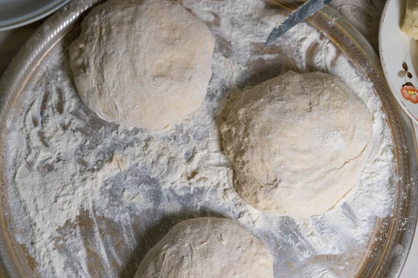 Masa Cocida Encuentra Harina Para Hornear Más —  Fotos de Stock